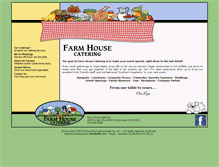 Tablet Screenshot of farmhousecatering.com